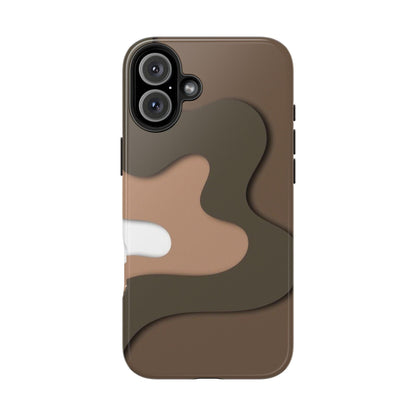 Brown Town Flows Tough iPhone Cases