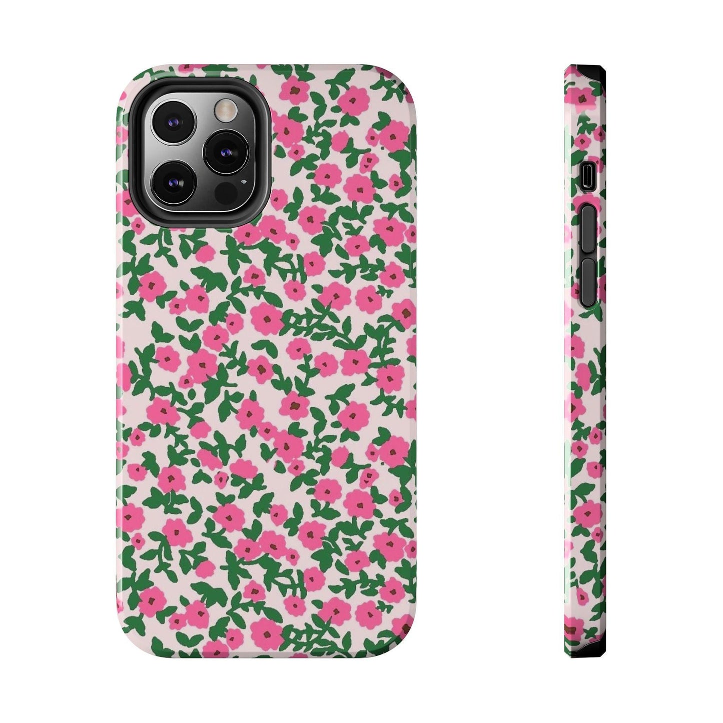 Spring Edition Pink Floral Tough iPhone Cases