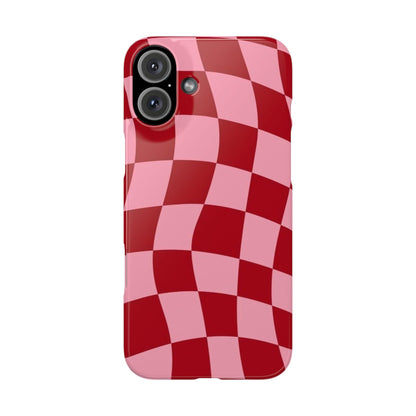 Twist & Check Red Snap iPhone Cases