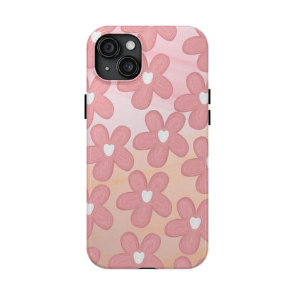 The Floral Hues Tough iPhone Cases