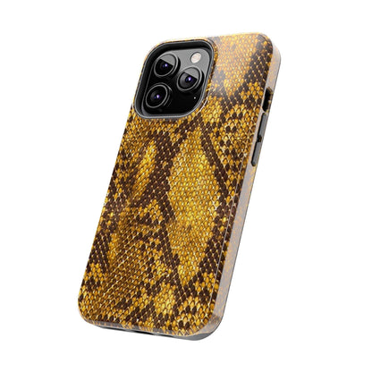 Golden Viper Scales Tough iPhone Cases