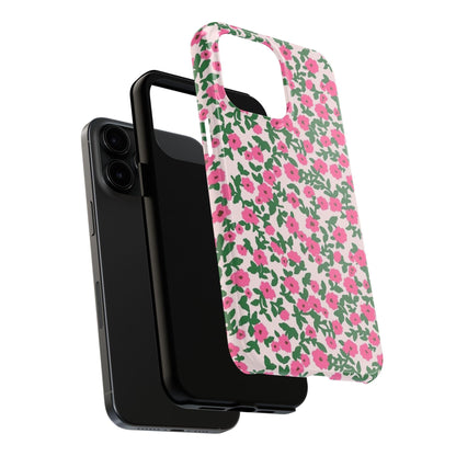 Spring Edition Pink Floral Tough iPhone Cases