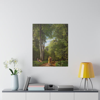 A Beech Wood in May near Iselingen Manor, Zealand by P. C. Skovgaard - Matte Canvas, Stretched, 0.75"