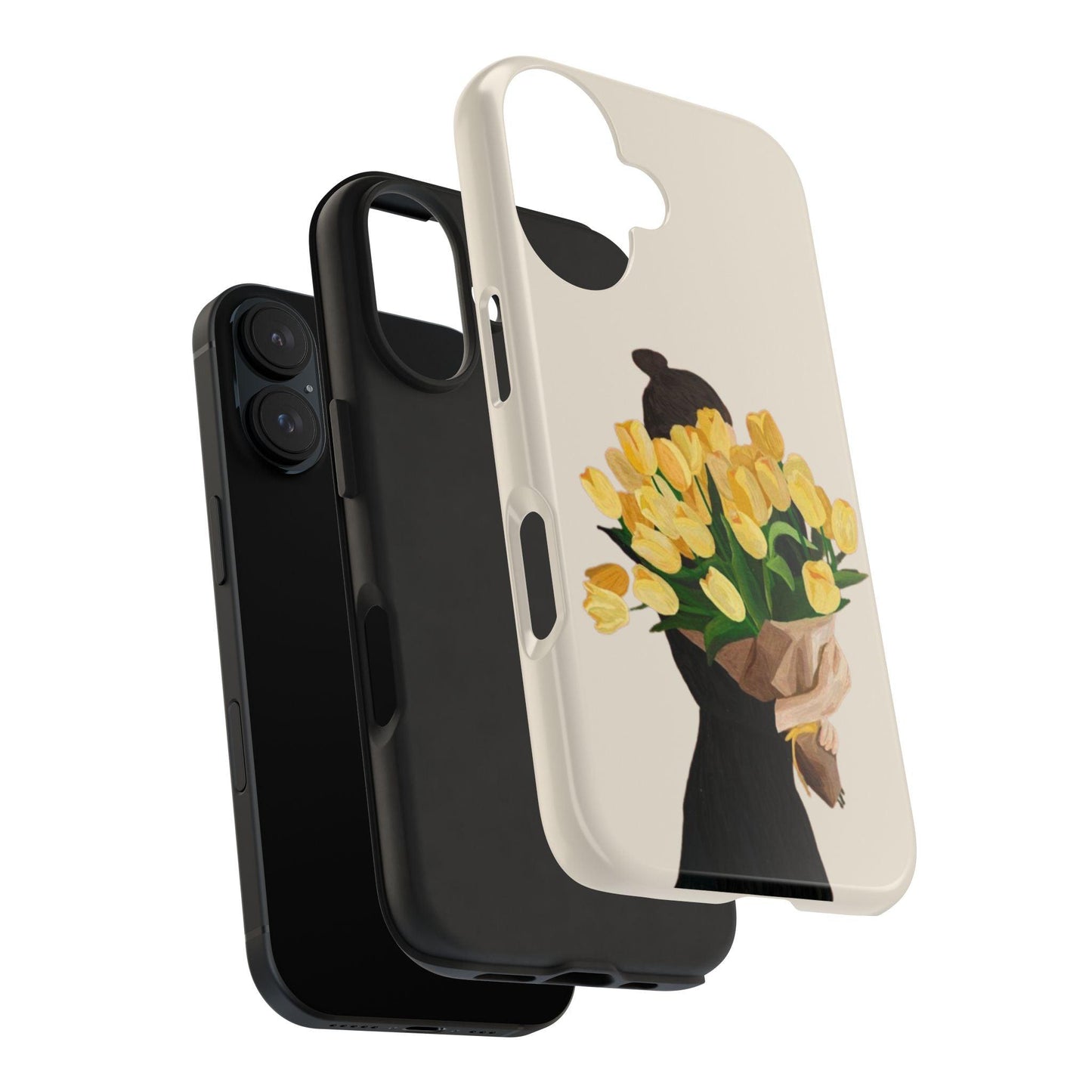 Golden Blooms: Femme Elegance Edition Tough Phone Cases