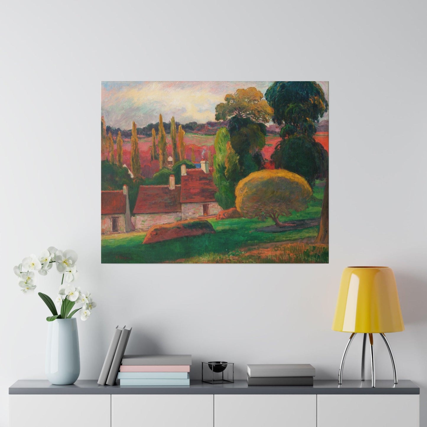 A Farm in Brittany (ca. 1894) by Paul Gauguin - Matte Canvas, Stretched, 0.75"