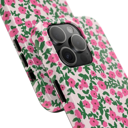 Spring Edition Pink Floral Tough iPhone Cases