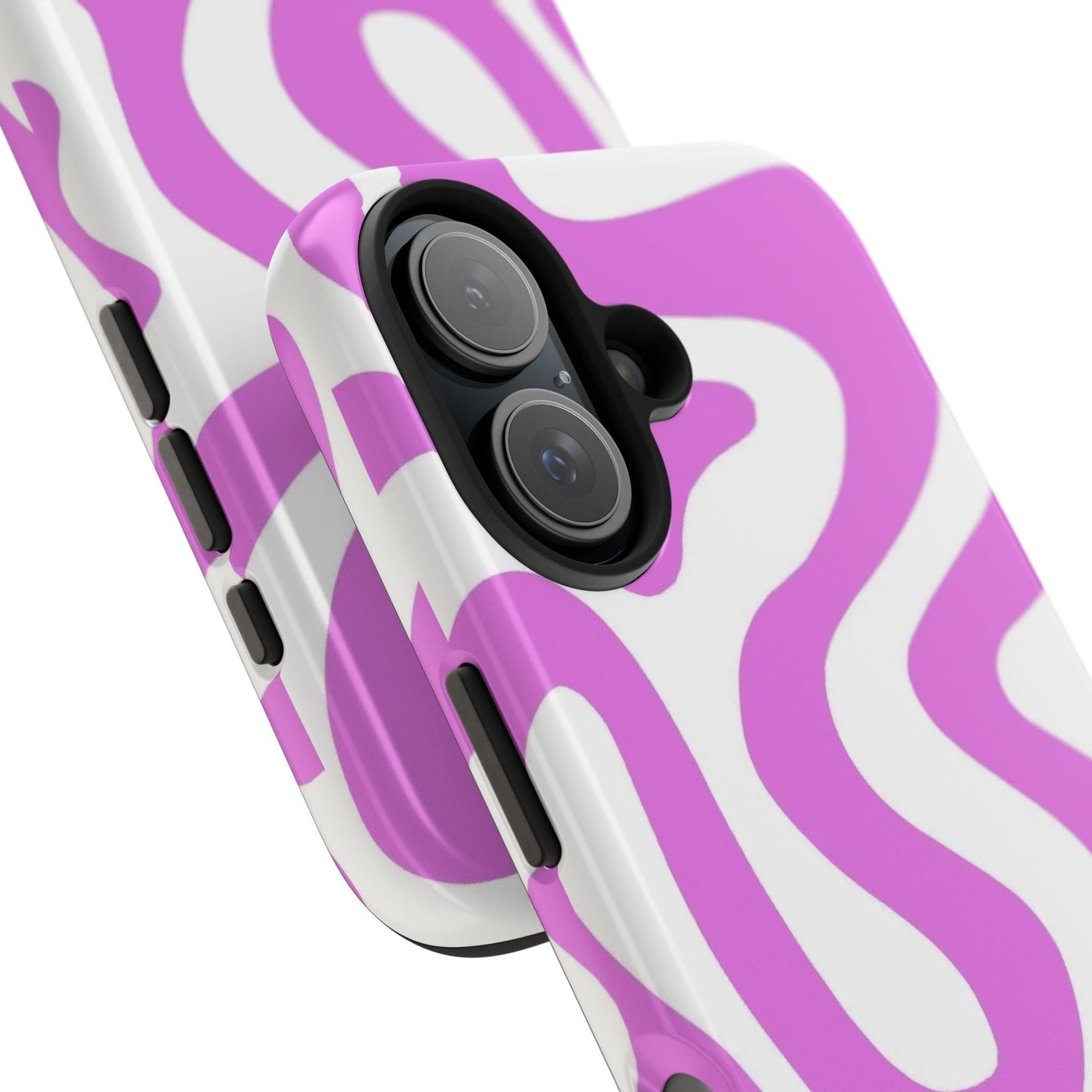 Lilac Swirl Fusion Tough iPhone Cases