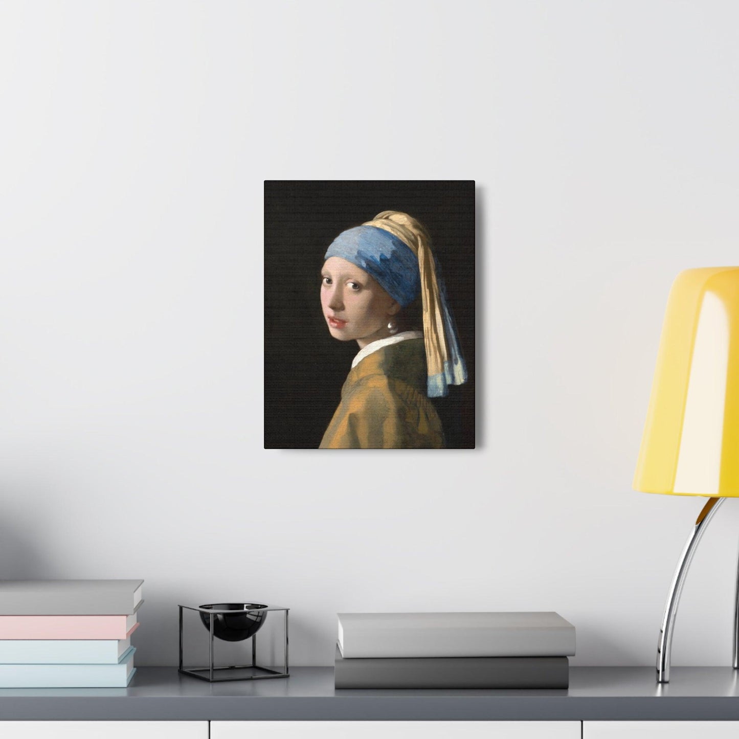 Girl with a Pearl Earring 1665 by Johannes Vermeer painting on a Canvas Gallery Wraps