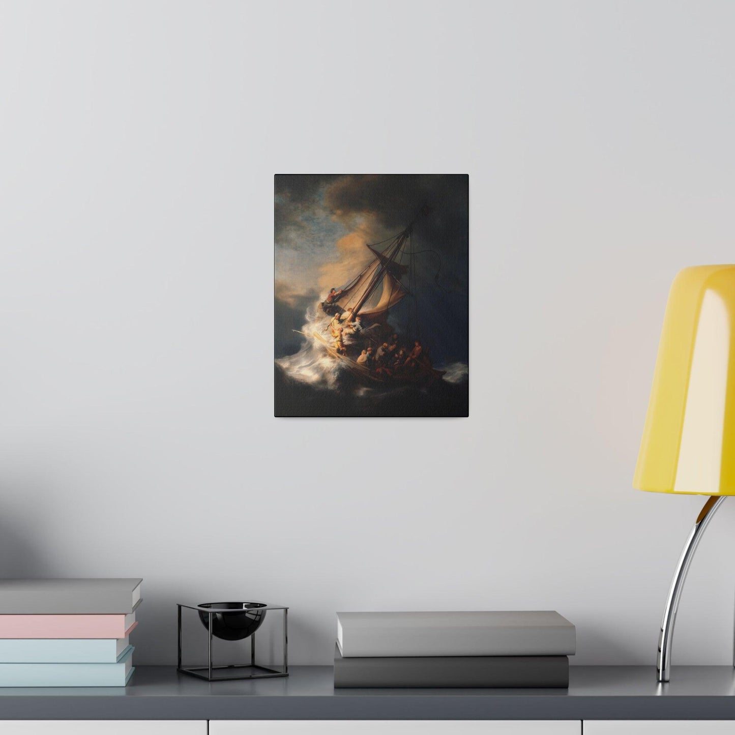 Rembrandt van Rijn's The Storm on the Sea of Galilee (1633) - Matte Canvas, Stretched, 0.75"