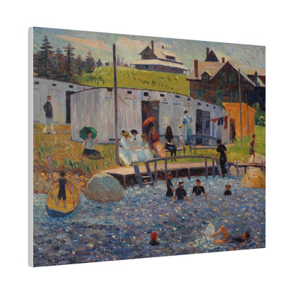 The Bathing Hour, Chester, Nova Scotia by William James Glackens - Matte Canvas, Stretched, 0.75"