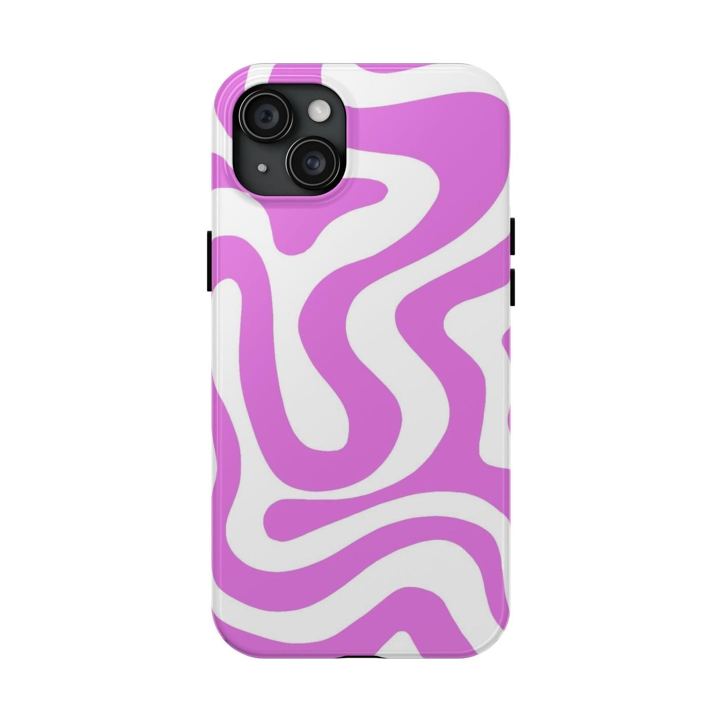 Lilac Swirl Fusion Tough iPhone Cases