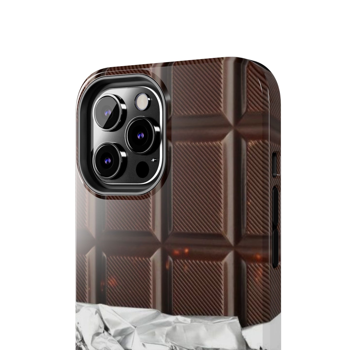 Chocolate with Silver Wrap iPhone Cases