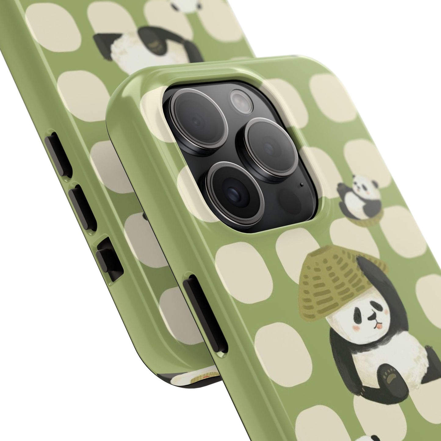 Bamboo Basket Pandas iPhone Cases