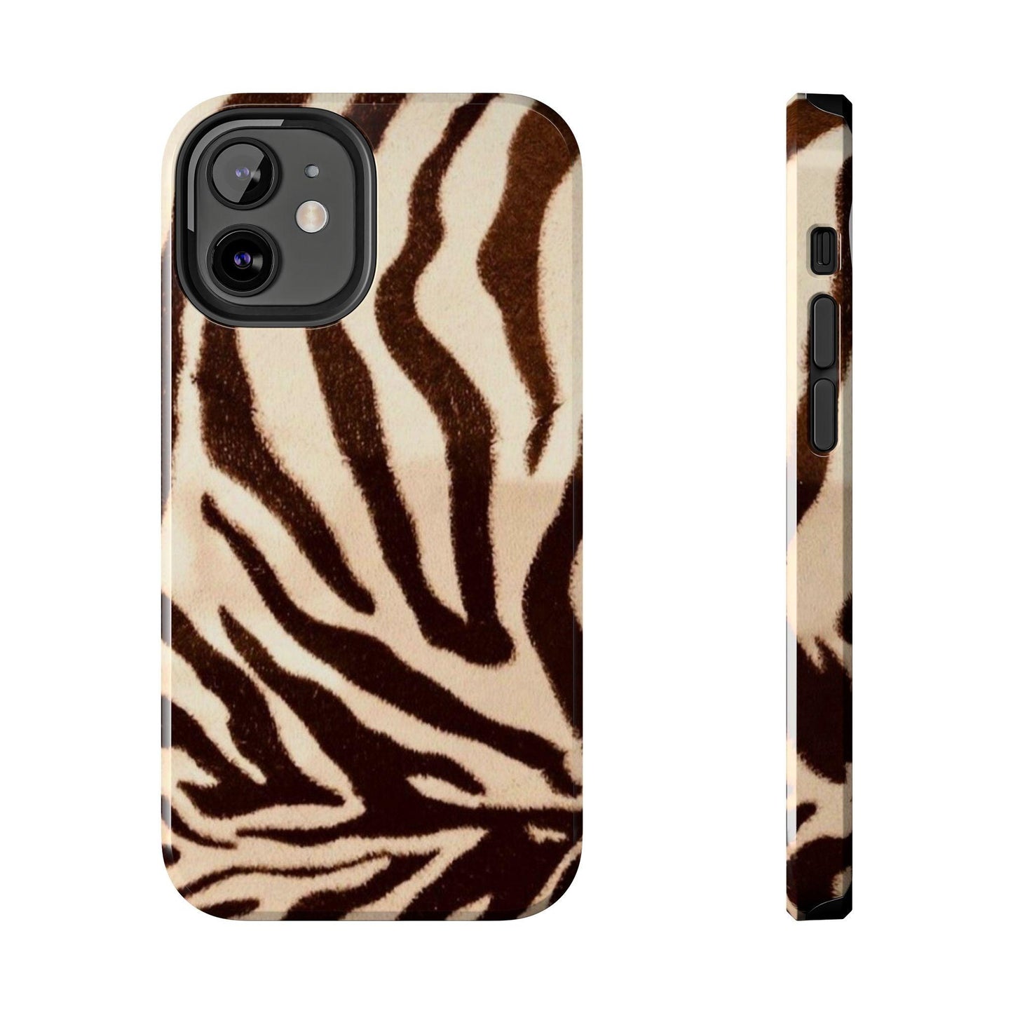 Taupe Twilights Stripe Tough iPhone Cases