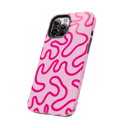 Pink Paradise Swirls Tough iPhone Cases