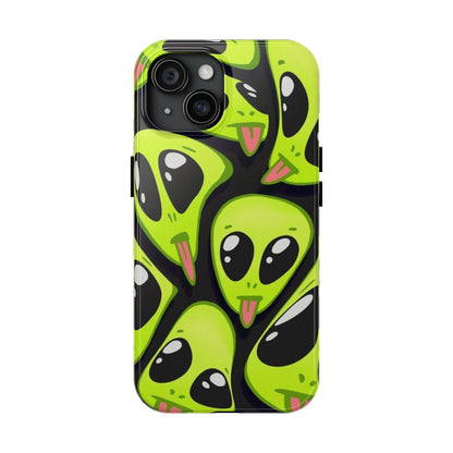 Alien Frenzy Tough iPhone Cases