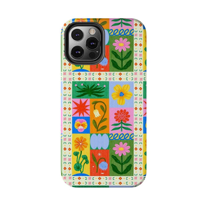 Flower Garden Paradise Tough iPhone Cases