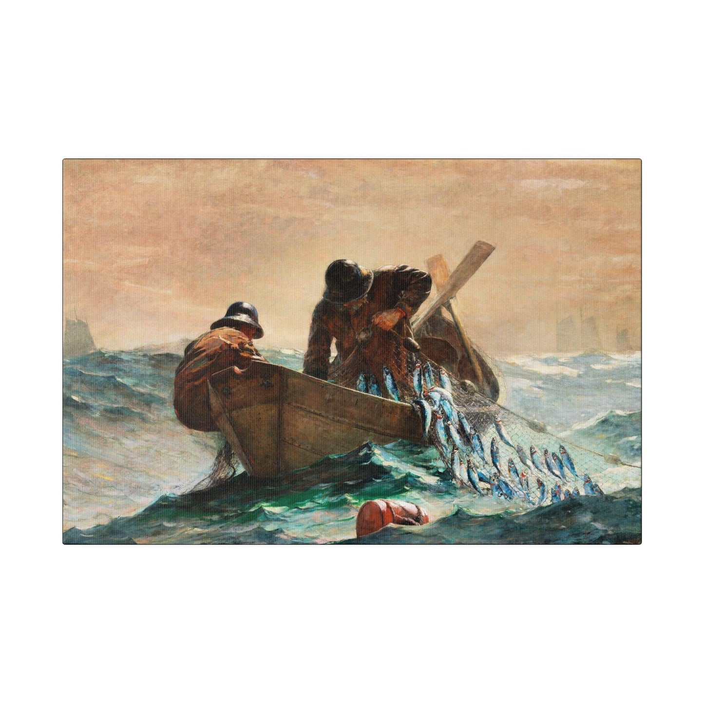 The Herring Net (1885) by Winslow Homer - Matte Canvas, Stretched, 0.75"