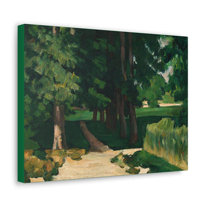 Paul Cézanne's The Avenue at the Jas de Bouffan (1869) - Canvas Gallery Wraps