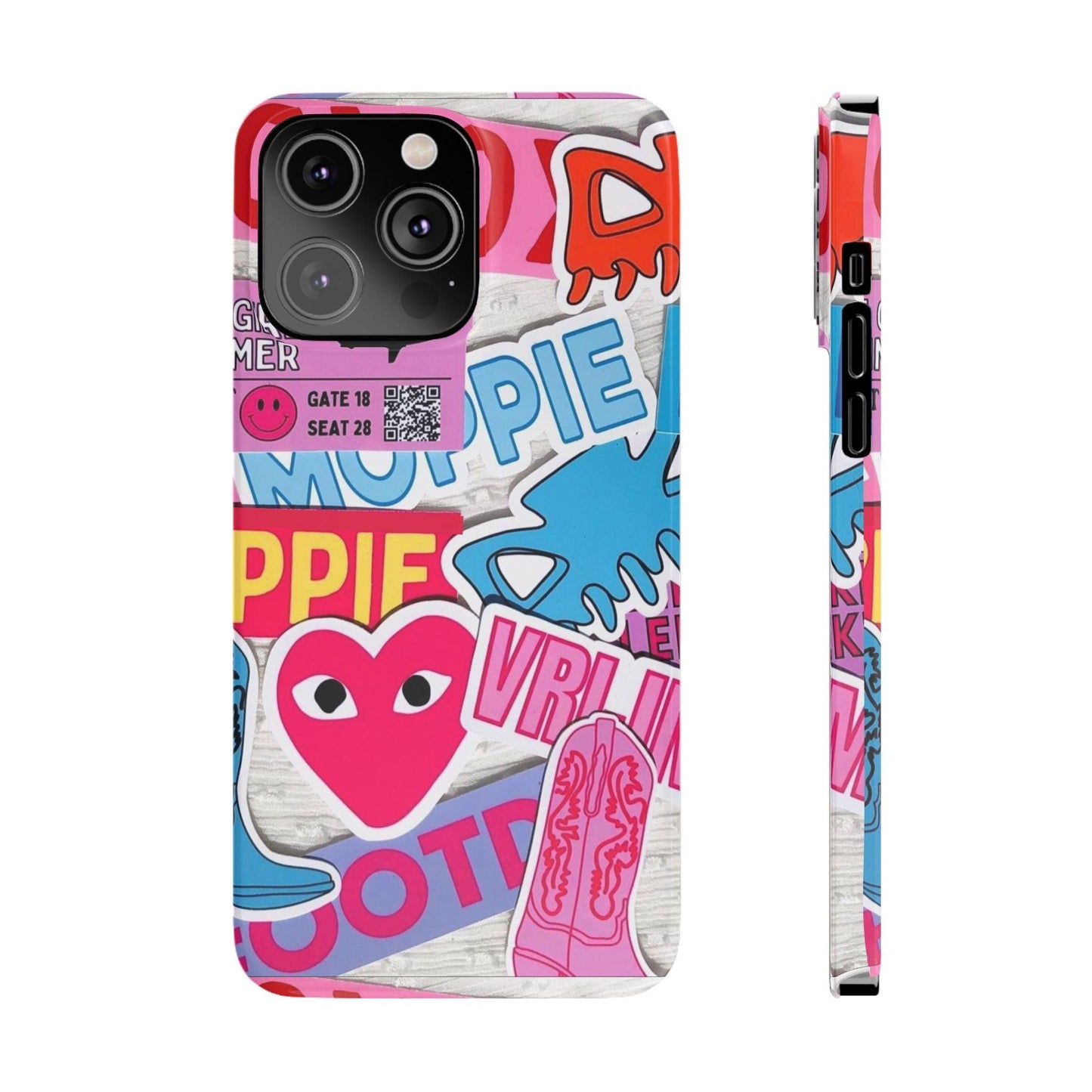 Sticker Frenzy Pop iPhone Cases