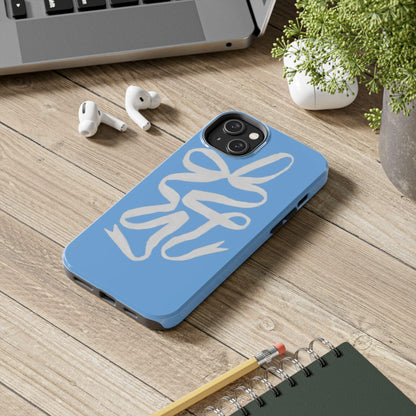 Bow in Blue Cute iPhone Cases