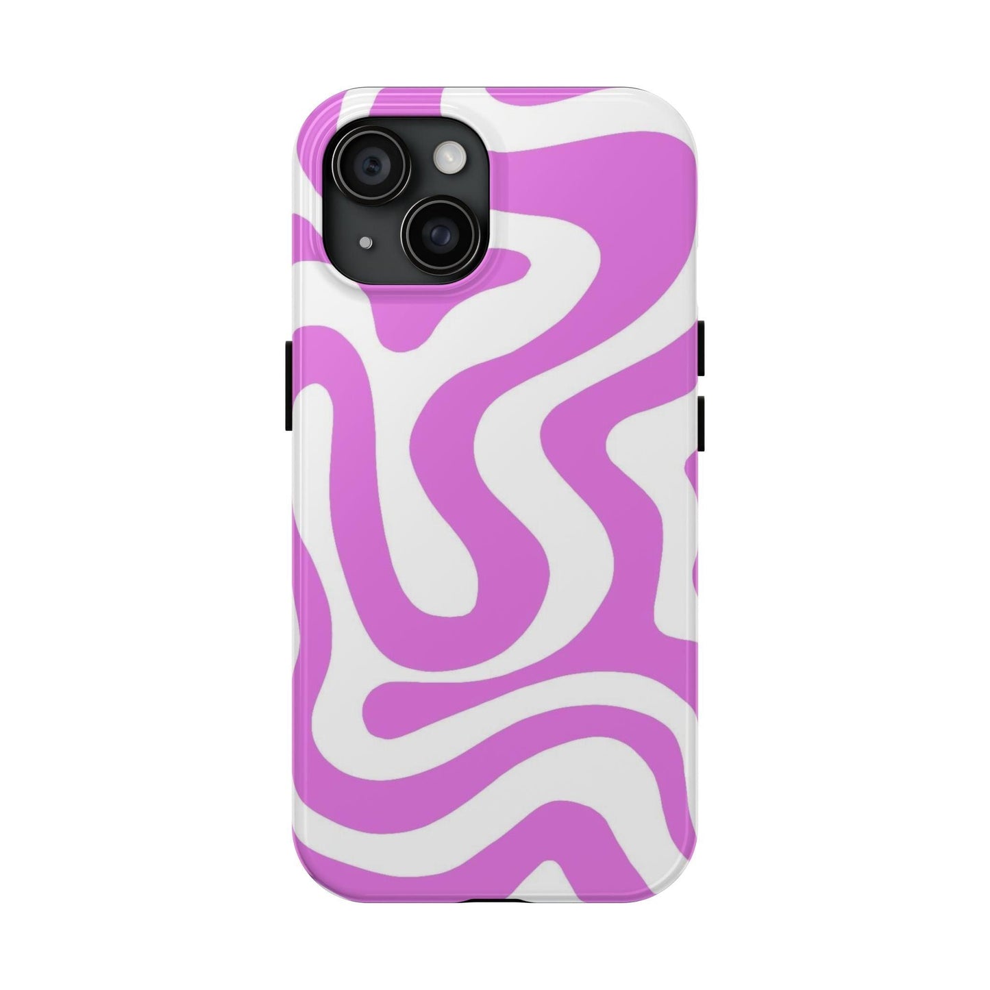 Lilac Swirl Fusion Tough iPhone Cases