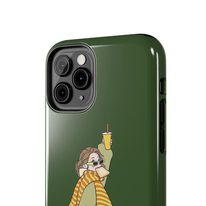 Snack Stroll & Sassy Sips Chic iPhone Cases