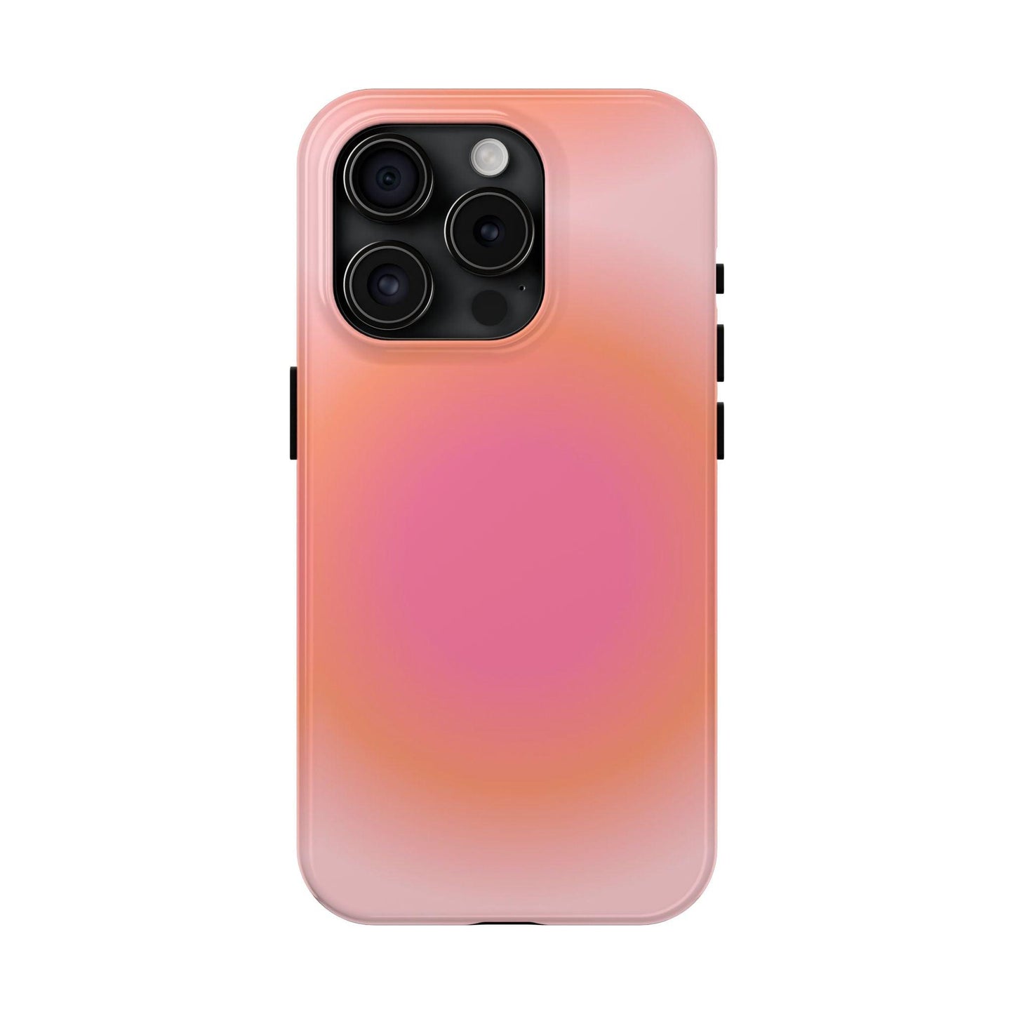 Coral Blushed Aura Tough iPhone Cases