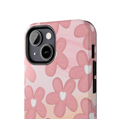 The Floral Hues Tough iPhone Cases