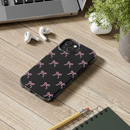 Pink Ribbon Charm iPhone Tough Case