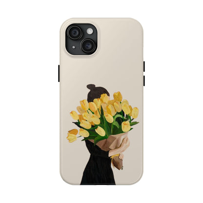 Golden Blooms: Femme Elegance Edition Tough Phone Cases