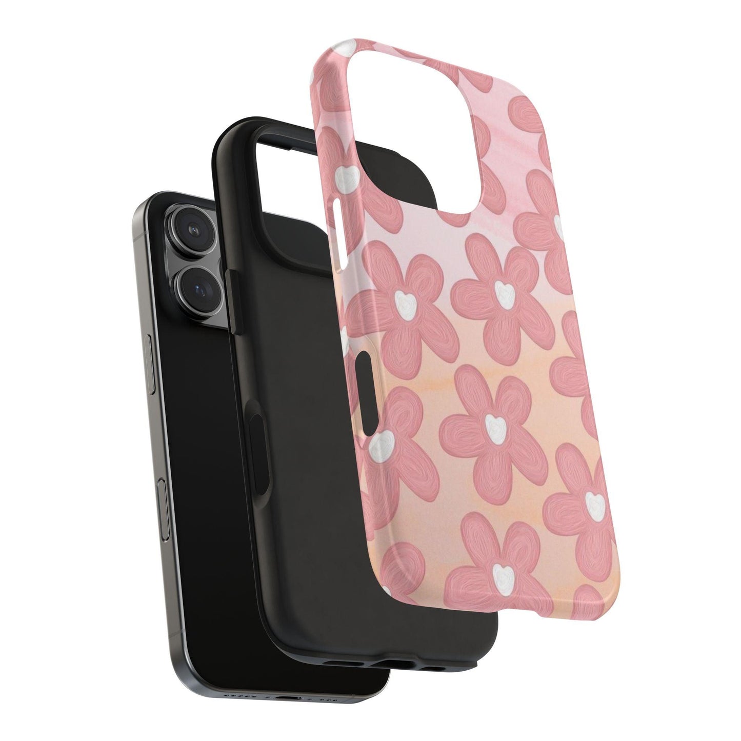 The Floral Hues Tough iPhone Cases