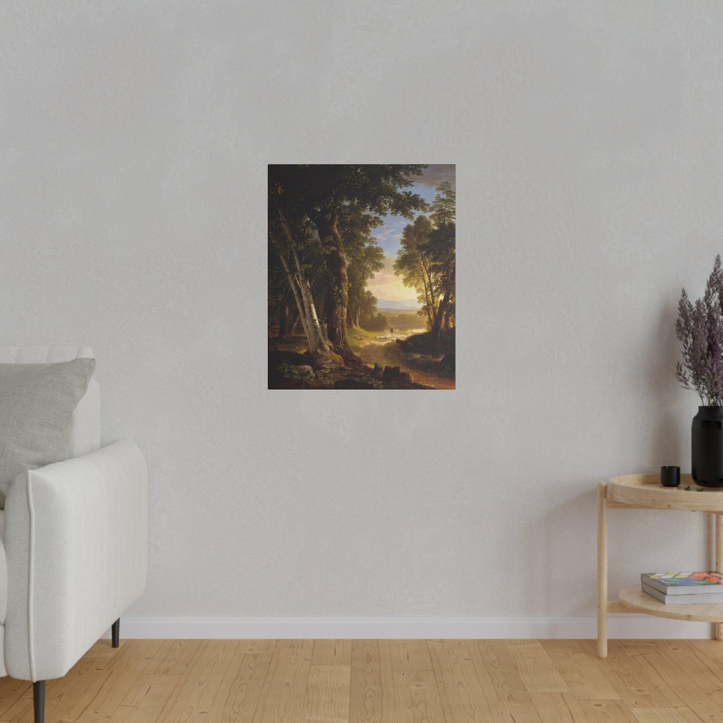 The Beeches by Asher Brown Durand on a Matte Canvas Stretched 0.75