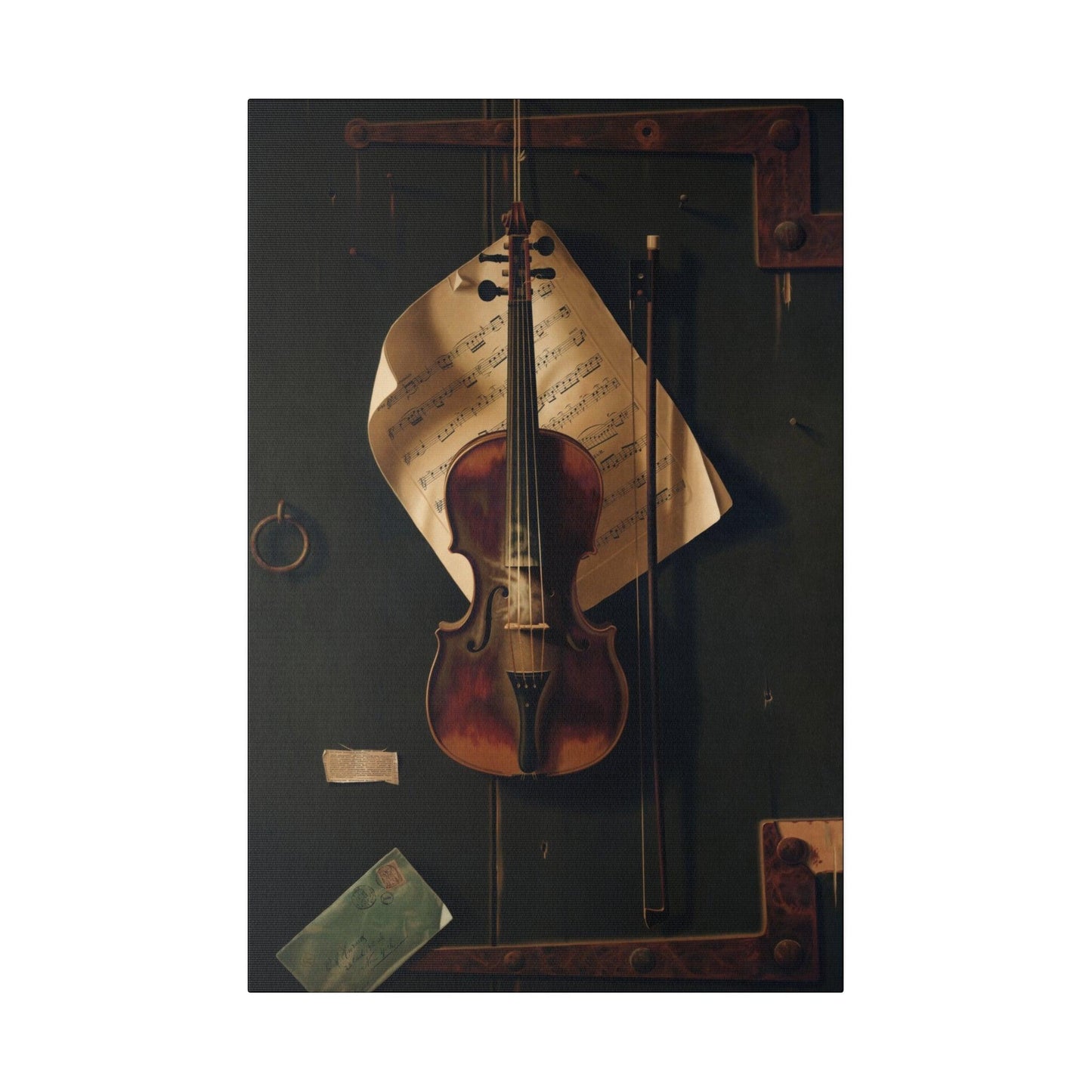 Still Life with Violin by William Harnett (1848-1892) - Matte Canvas, Stretched, 0.75"