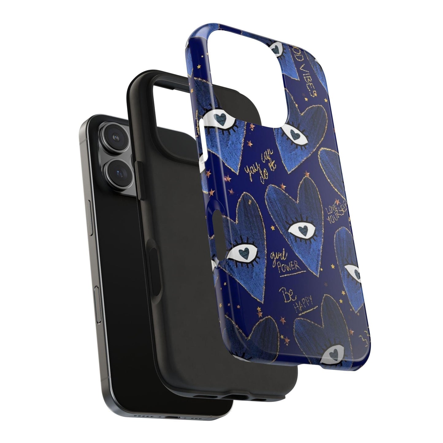 Lucky Midnight Blue Eyes Tough iPhone Cases