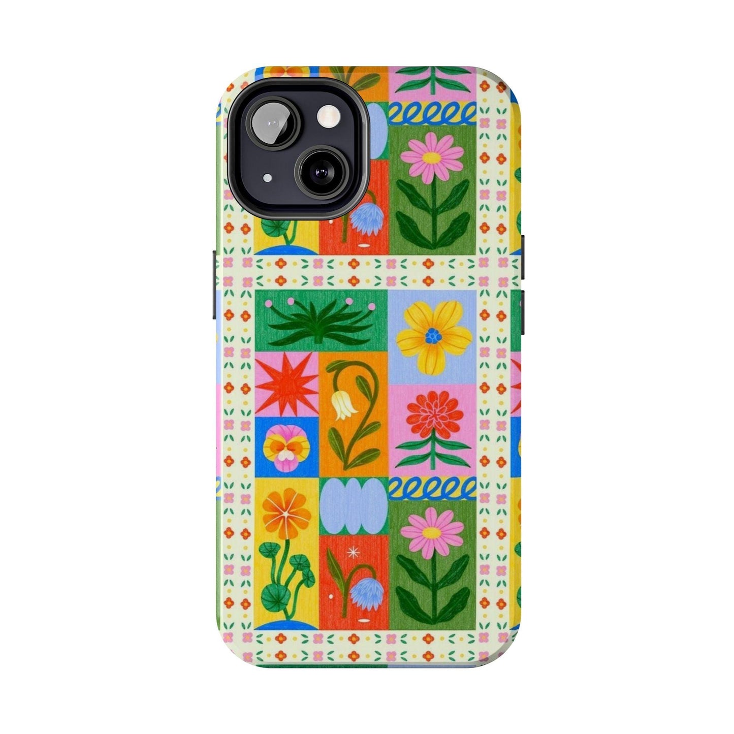 Flower Garden Paradise Tough iPhone Cases