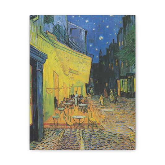 Vincent van Gogh's Café Terrace at Night (1888) - Canvas Gallery Wraps