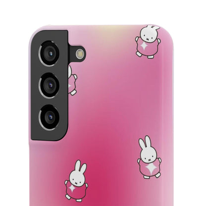 The Bunny Aura Pink Snap Cases