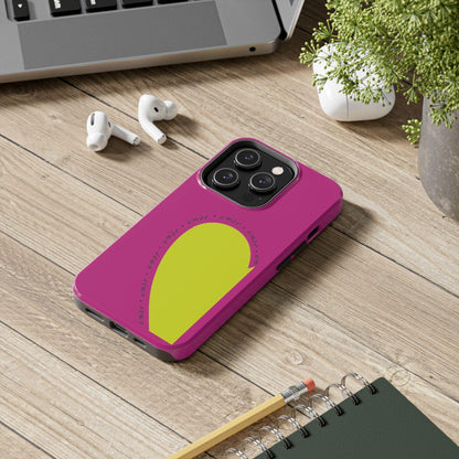 Amor Neon Heart Tough iPhone Cases