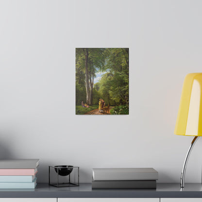 A Beech Wood in May near Iselingen Manor, Zealand by P. C. Skovgaard - Matte Canvas, Stretched, 0.75"