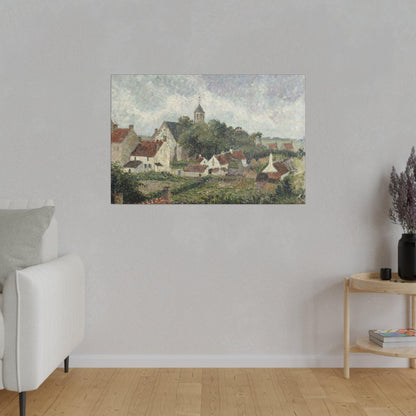 Knocke village (1894) by Camille Pissarro - Matte Canvas, Stretched, 0.75"