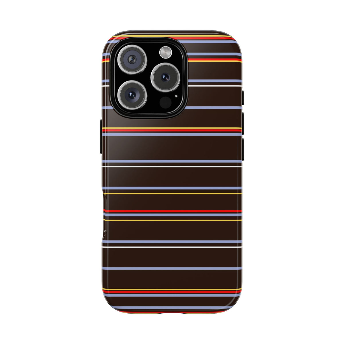 Chocolate Citylines Striped Phone Case