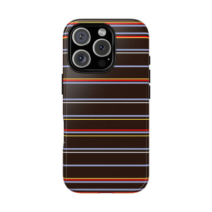 Chocolate Citylines Striped Phone Case