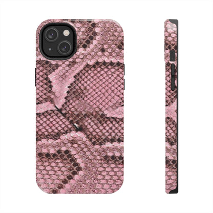 Pink Python Scales Tough iPhone Cases