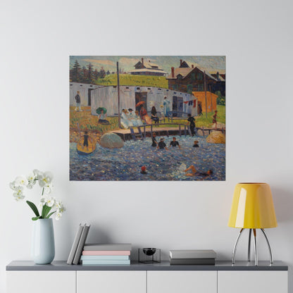 The Bathing Hour, Chester, Nova Scotia by William James Glackens - Matte Canvas, Stretched, 0.75"