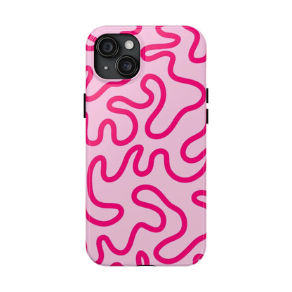 Pink Paradise Swirls Tough iPhone Cases