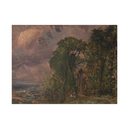 A View at Hampstead with Stormy Weather by John Constable - Matte Canvas, Stretched, 0.75"