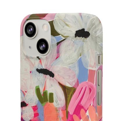 Blossoming Grace Floral Snap iPhone Cases