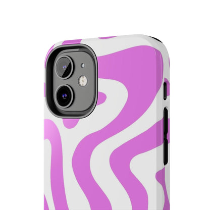 Lilac Swirl Fusion Tough iPhone Cases