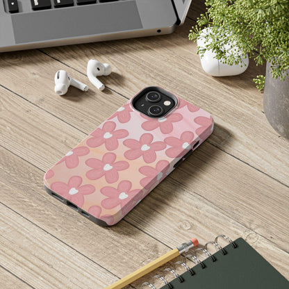 The Floral Hues Tough iPhone Cases